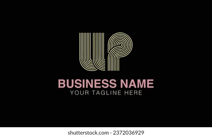 UP initial logo | initial based abstract modern minimal creative logo, vector template image. luxury logotype , real estate homie . typography . initials 