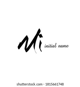 Logotipo inicial para empresas y personal o profesional