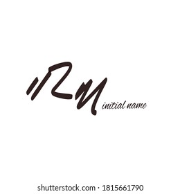 Logotipo inicial para empresas y personal o profesional