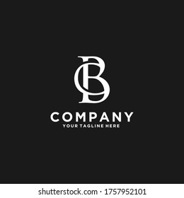 initial logo C B stock vector design