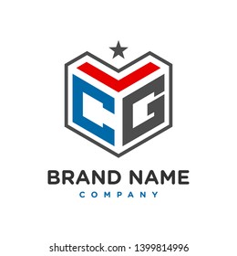 initial logo CG your company