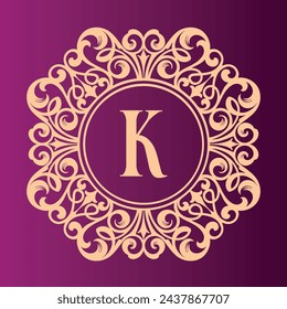 An initial logo with a classic Victorian twist, featuring intricate ornate details and a seductive style. Ideal for brands that want a sophisticated and historic look