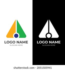 Initial-A-Logo-Konzept mit floralem Stil
