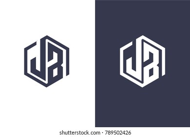 Initial logo concept, hexagonal logo