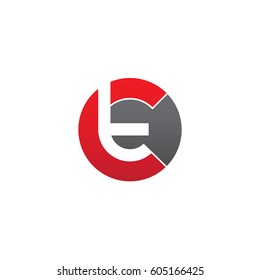 initial logo ct, tc, t inside c rounded letter negative space logo red gray