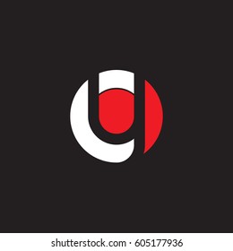anfängliches Logo, yc, y innert c abgerundeter, negatives Logo, weißer, schwarzer Hintergrund
