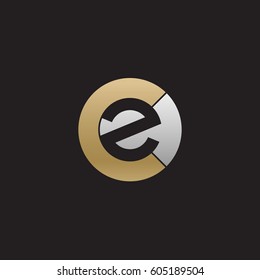 initial logo cz, zc, z inside c rounded letter negative space logo gold silver