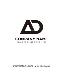 Initial logo design AD vector template