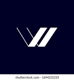 Initial Logo Design Alphabet W