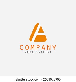 A initial logo design. for company with letter A