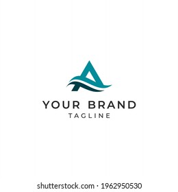 initial A logo design concept template. vector Logo
