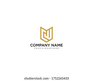 Initial logo design CW and WC. Monochrome monogram, minimal linear creative symbol. Universal elegant vector sign design. Premium business logo. Graphic alphabet symbol for company business identity