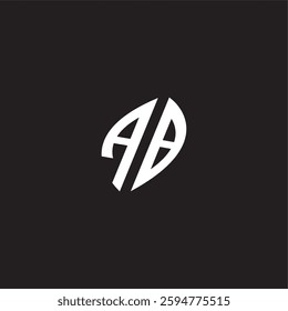 Initial logo design esport AB gaming and bold concept 