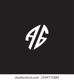 Initial logo design esport AG gaming and bold concept