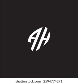 Initial logo design esport AH gaming and bold concept