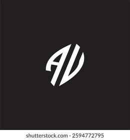 Initial logo design esport AV gaming and bold concept