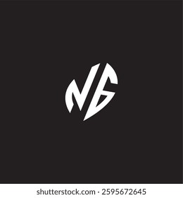 Initial logo design esport NG gaming and bold concept