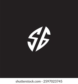 Initial logo design esport SG gaming and bold concept