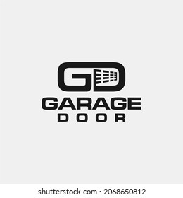 initial logo design garage door 