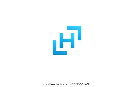 Initial Logo Design Icon H Stock Vector (Royalty Free) 1135441634 ...