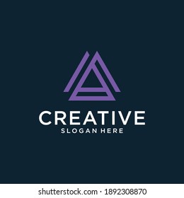 Initial A logo design inspiration