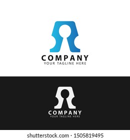 Initial A Logo Design Inspiration abstract