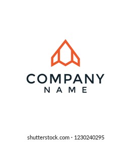 
Initial logo design letter A