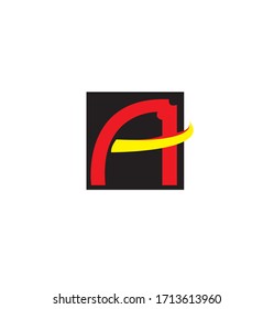 Initial A logo design template