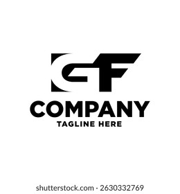 Initial logo design template. Trendy style, vector eps 10