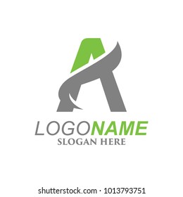 A Initial Logo Design Vector