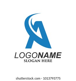 A Initial Logo Design Vector