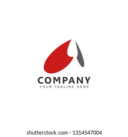 Initial A Logo Design Vector
