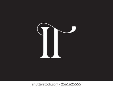 Initial IT Logo Design Vector
