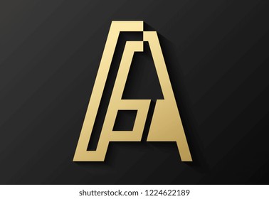 Initial Logo Design Vector Illustration Stock Vector (Royalty Free ...
