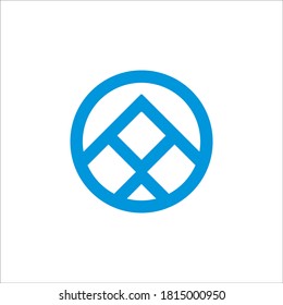 initial A logo design vector sign