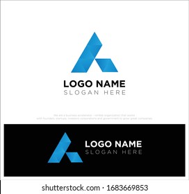 Initial A logo design vector template