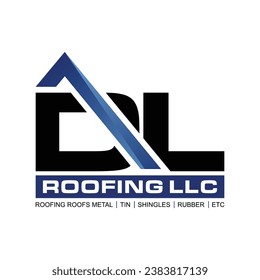 logotipo inicial DL con icono de casa, logotipo de negocios y desarrollador de propiedades