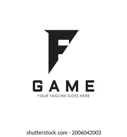initial logo F for Gaming Esport logo design