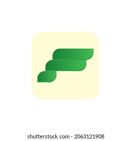 initial logo F or letter F logo, very suitable for a plant business logo or other business, can also be used as a game or technology community logo