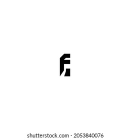 initial logo FE minimalistic design letter