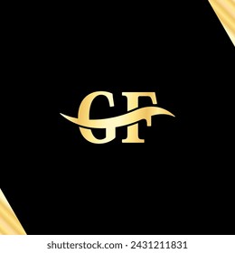 initial Logo  G F letter Elegance typography vector of business initial name Logos design.