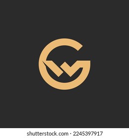Initial logo with G and W letter