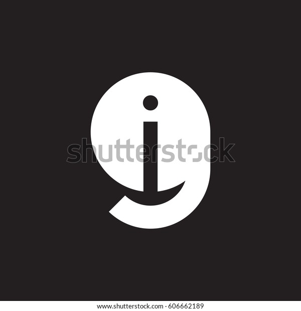 Initial Logo Gi Ig Inside G Stock Vector Royalty Free