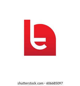 initial logo ht, th, t inside h rounded letter negative space logo red gray