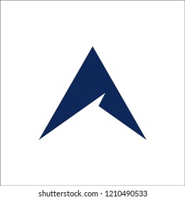 initial A logo icon design template elements. Vector color sign.