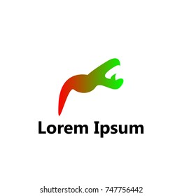 Initial logo icon simple