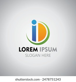 Initial Logo ID for finansial logo brand, and social logo brand