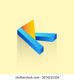 initial logo K or letter K logo, very suitable for a industrial business logo or other business, can also be used as a game or technology community logo	
