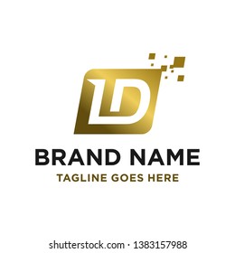 initial logo LD your company