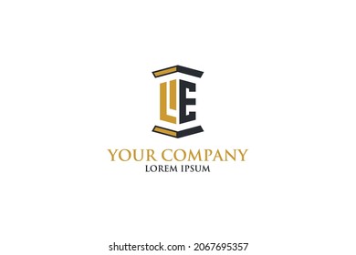 Initial logo LE LAW, firm attorney LIE